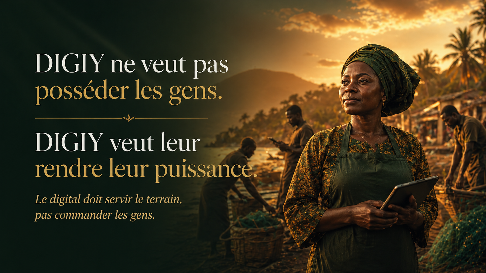 DIGIY ne veut pas posséder les gens. DIGIY veut leur rendre leur puissance.