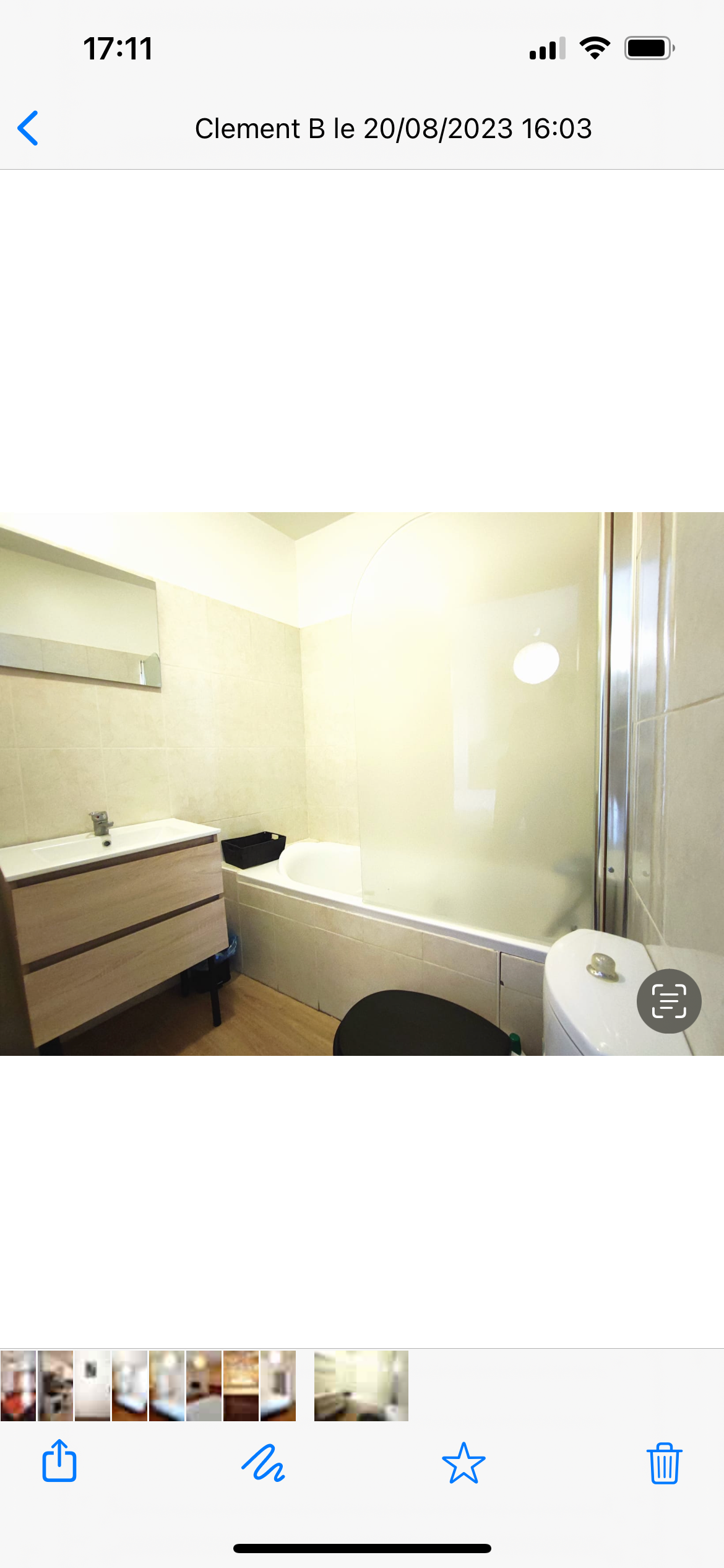Salle de bain privative de SARLAT CHEZ BAPTISTE